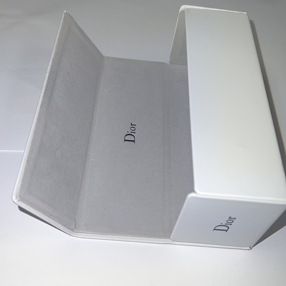 Dior Christian Dior White Rectangular Eyeglasses Sunglasses Case w/Cloth - Picture 3 of 6